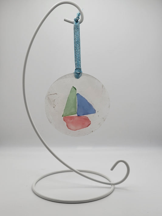 Nautical Ornament Sea Glass and Seashell