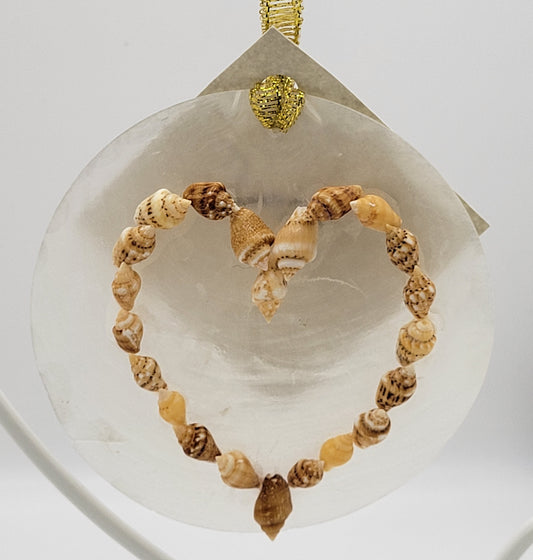 Seashell Heart Ornament
