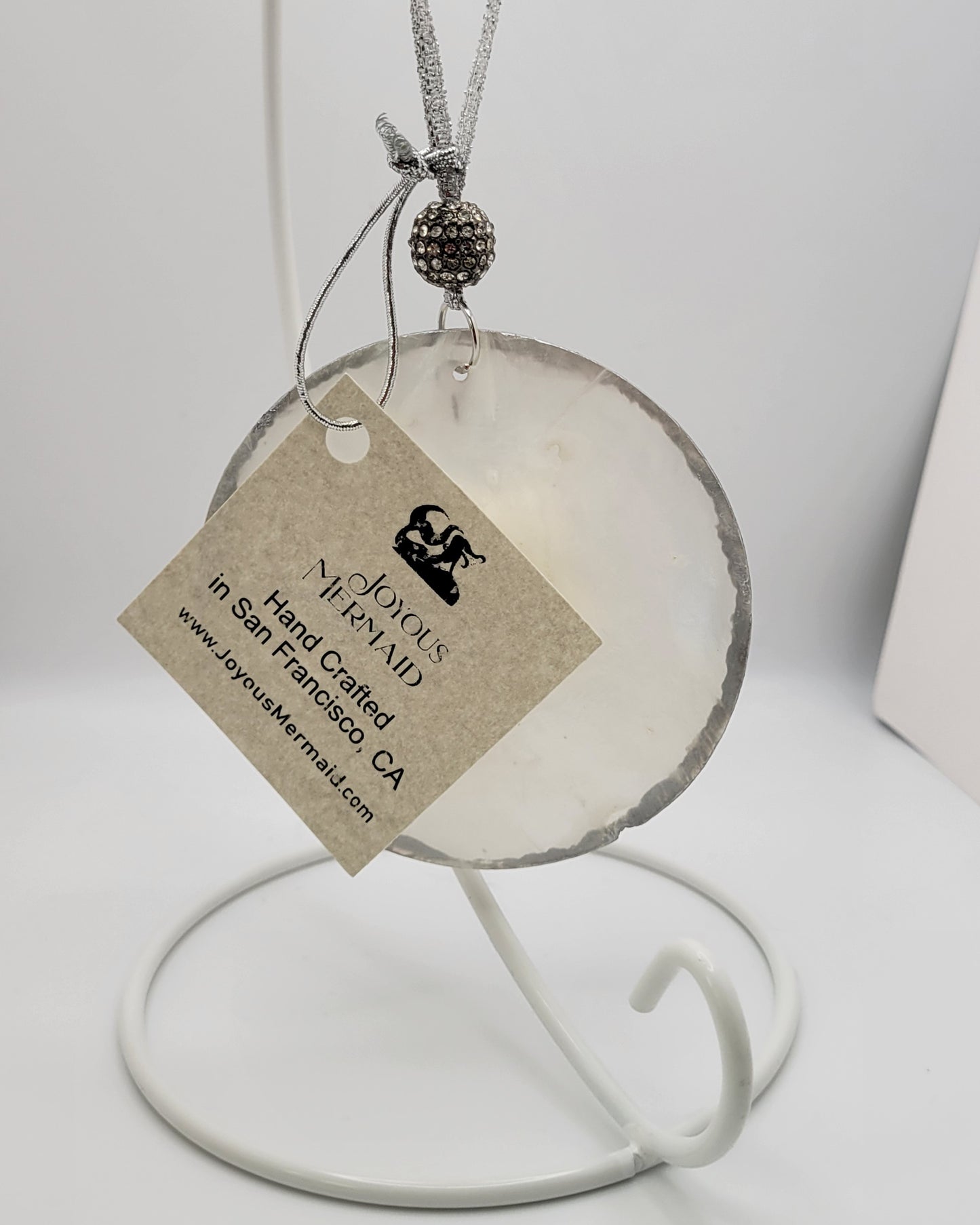 Seashell Flower Ornament - Hand Embellished