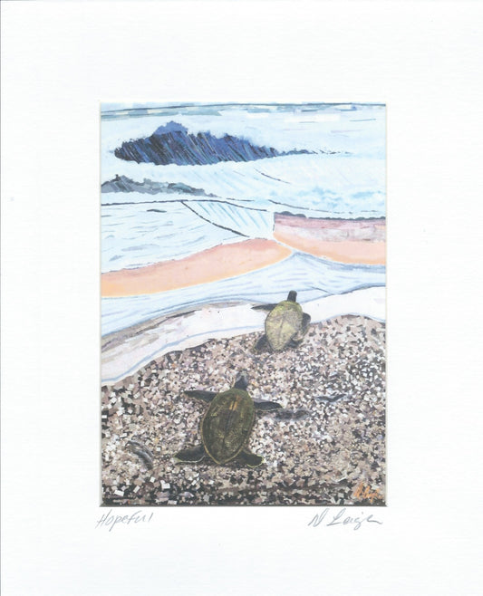 Hopeful – Sea Turtle Art Print 5x7