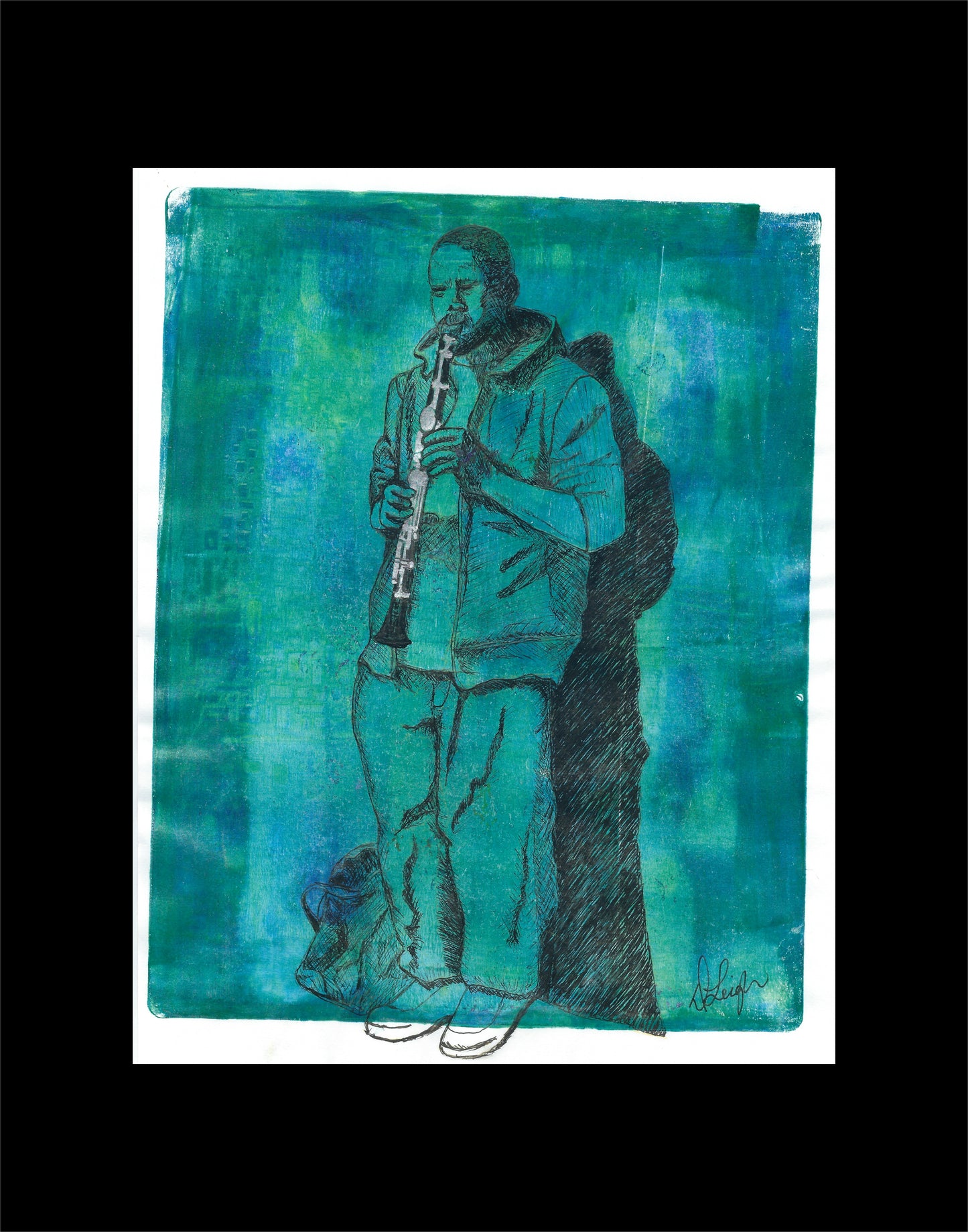 SOMA Clarinet – San Francisco Music Art Print 8x10